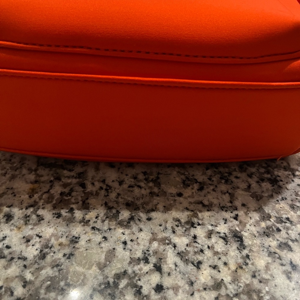 Dagne Dover Micah Bright Orange Crossbody with Front Zip Pocket EUC - Picture 11 of 16